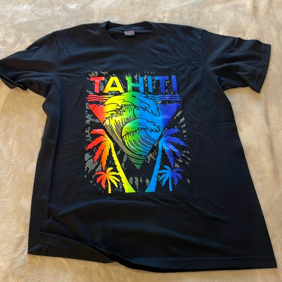 Tahiti printed men’s t-shirt size L - Picture 1 of 1